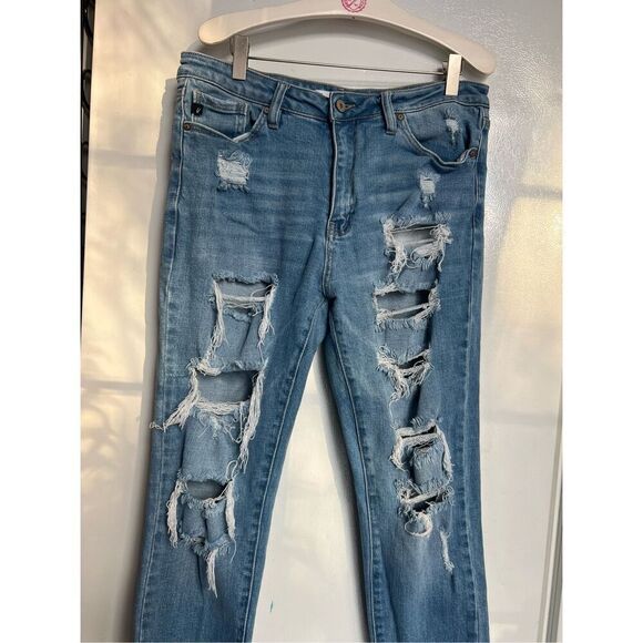 Kancan Distressed Skinny Jeans Woman’s Size 29 - Picture 3 of 9